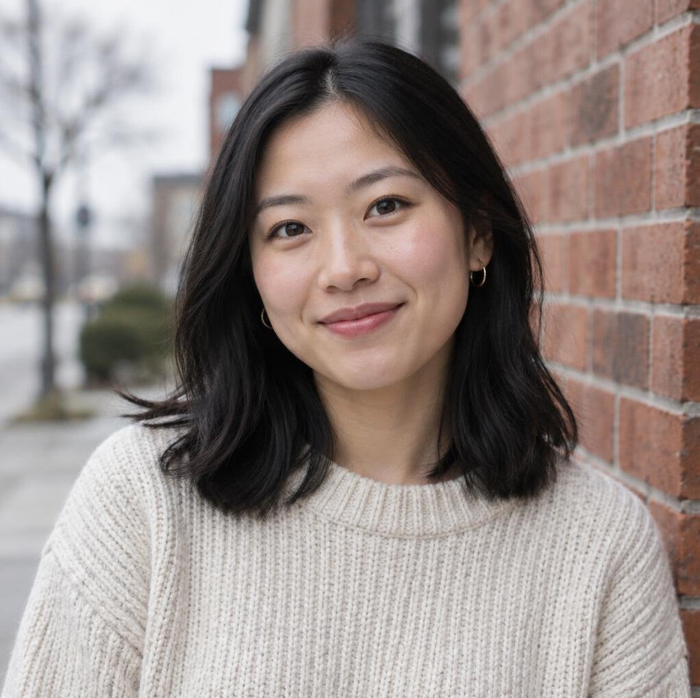 Portrait of an East Asian Canadian woman in her twenties outdoors